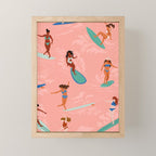 Surfer Girls Mini Art Print Gallery Image 1