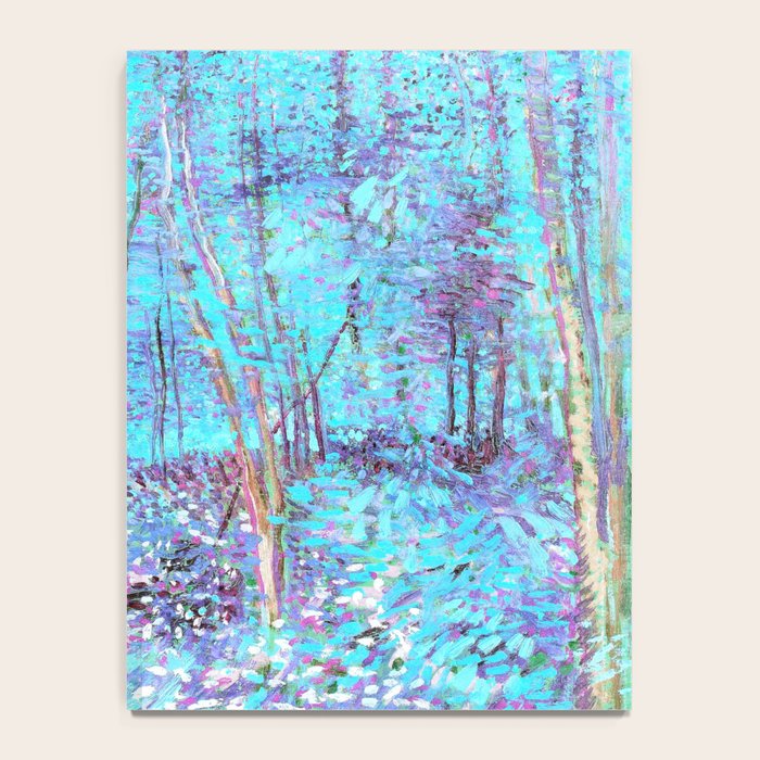 Van Gogh Trees & Underwood Aqua Lavender Notebook Gallery Image 4
