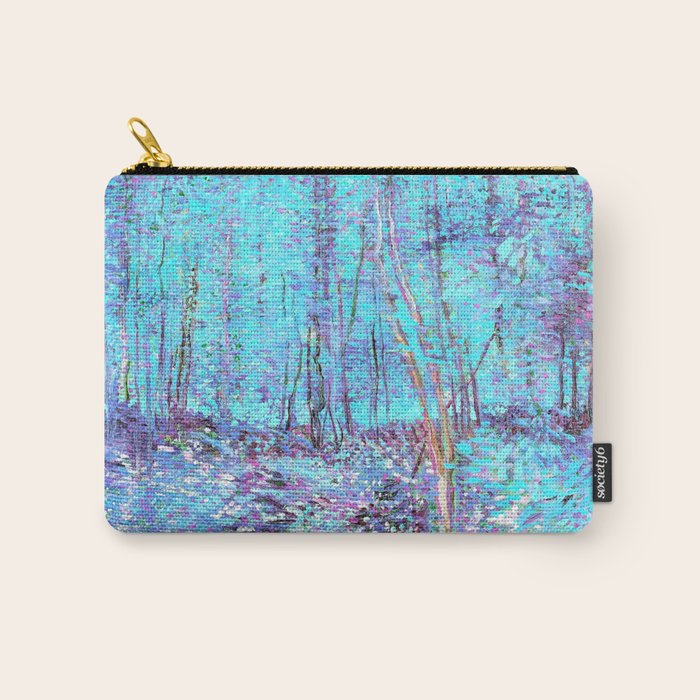 Van Gogh Trees & Underwood Aqua Lavender Carry All Pouch Gallery Image 1
