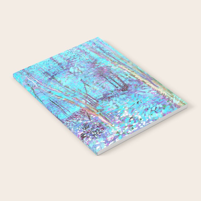 Van Gogh Trees & Underwood Aqua Lavender Notebook Gallery Image 2