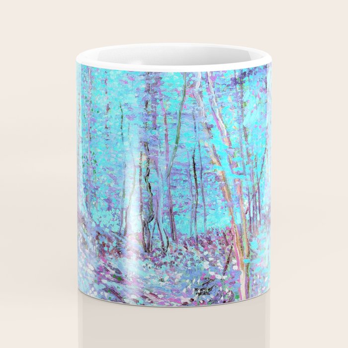 Van Gogh Trees & Underwood Aqua Lavender Coffee Mug Gallery Image 4