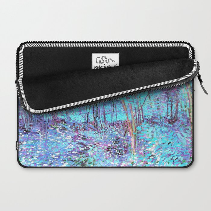 Van Gogh Trees & Underwood Aqua Lavender Laptop Sleeve Gallery Image 2