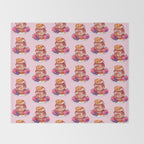 Fluffy sea pancakes Throw Blanket Gallery Image 2