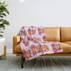 Fluffy sea pancakes Throw Blanket Gallery Image 1