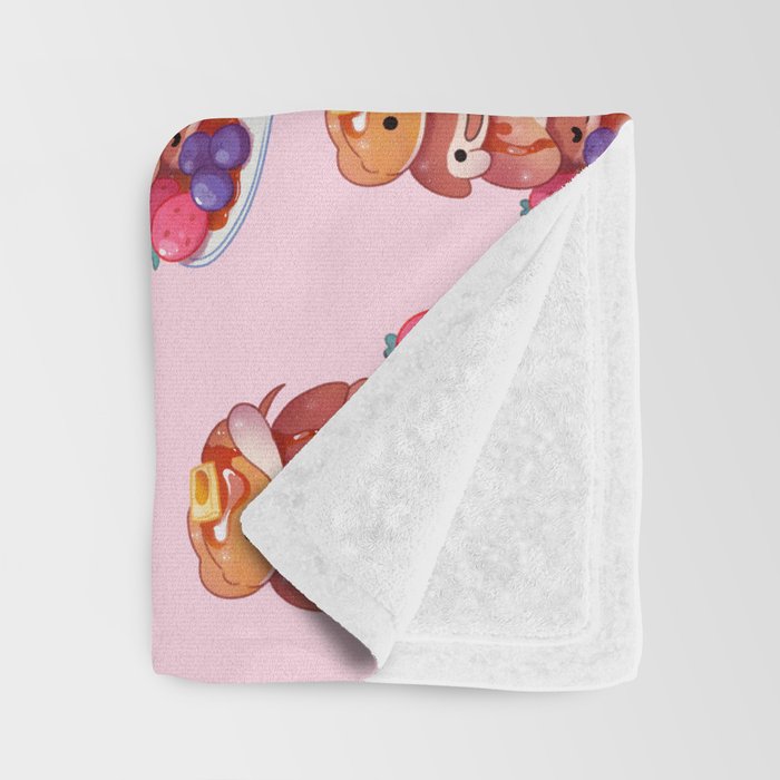 Fluffy sea pancakes Throw Blanket Gallery Image 3