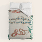 Seba Albertus Snakes With Plants  Comforter Gallery Image 6