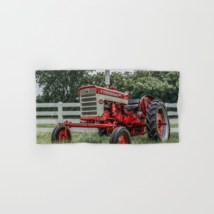International Harvester Farmall 240 Red Tractor McCormick Deering Bath Towel Gallery Image 1