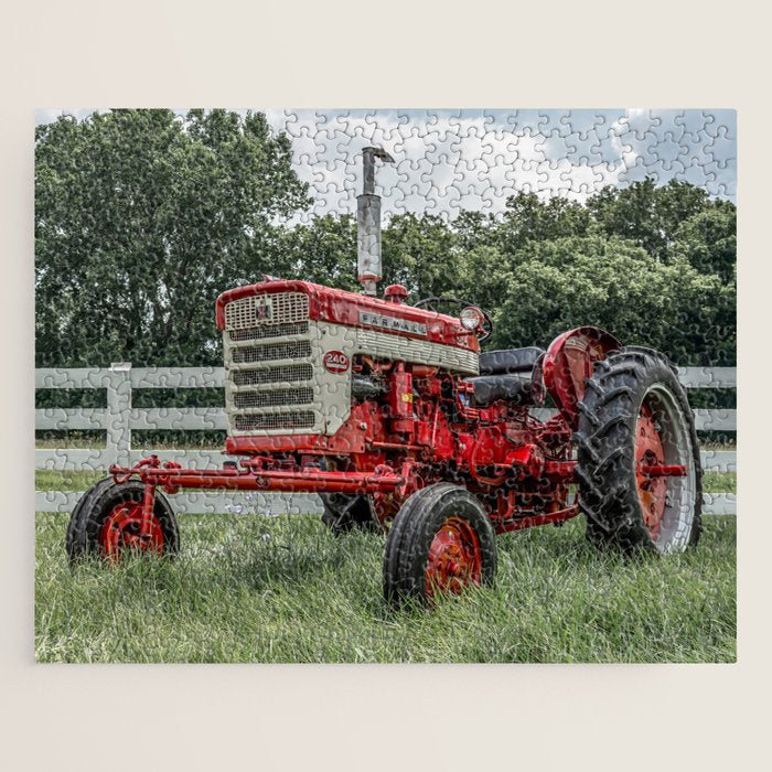International Harvester Farmall 240 Red Tractor McCormick Deering Jigsaw Puzzle Gallery Image 1