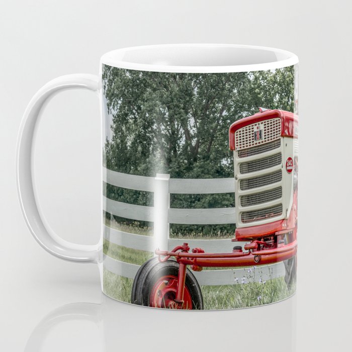 International Harvester Farmall 240 Red Tractor McCormick Deering Coffee Mug Gallery Image 3