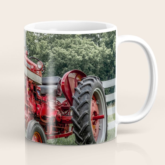 International Harvester Farmall 240 Red Tractor McCormick Deering Coffee Mug Gallery Image 1
