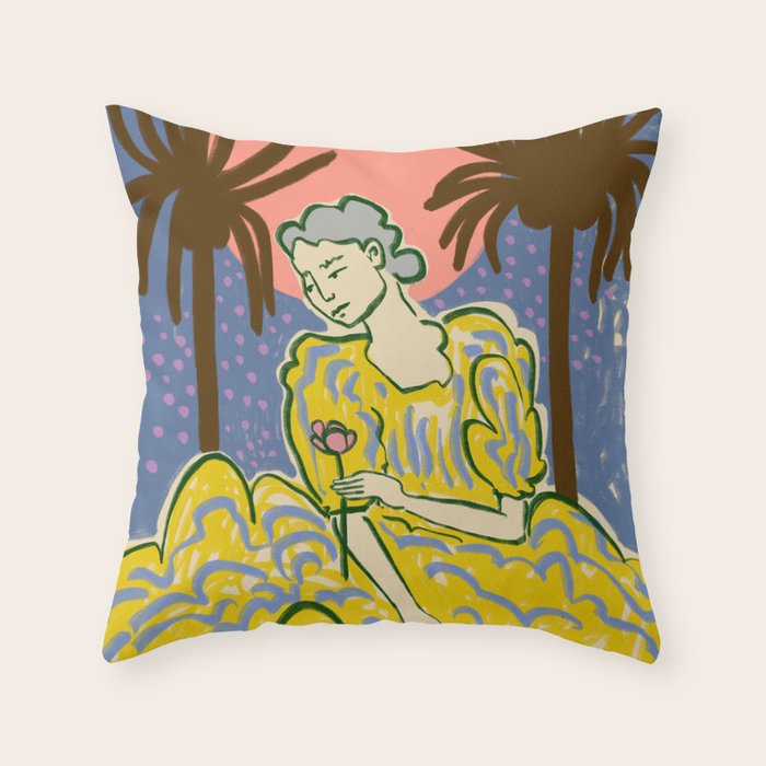 FULL MOON Throw Pillow Gallery Image 1