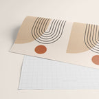 Abstraction_NEW_SUN_DAWN_MOUNTAINS_LINE_POP_ART_008B Wrapping Paper Gallery Image 2