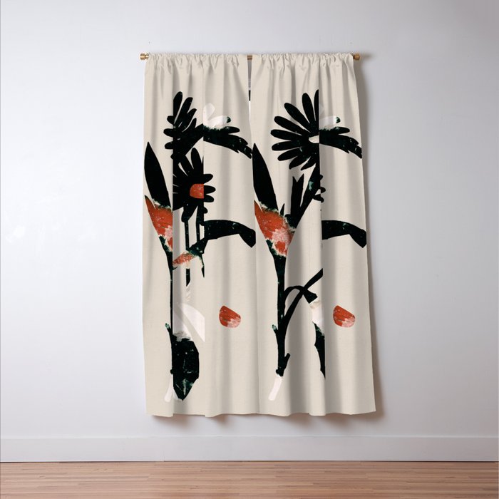 minimal collage/ Flowers 2 Window Curtain Gallery Image 3