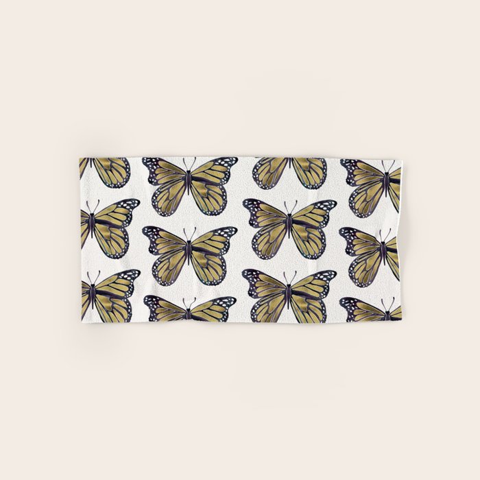 Gold Butterfly Bath Towel Gallery Image 1