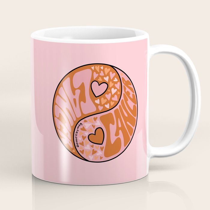 Cancer Yin Yang Coffee Mug Gallery Image 1