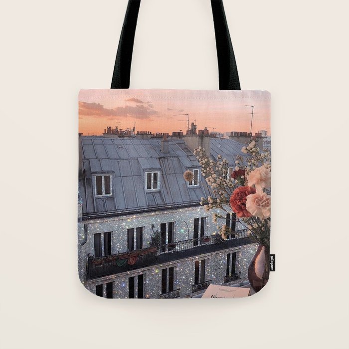 PARIS (vol.1) | Parisian | France | Europe | beautiful buildings | street | glitter | shiny | bling  Tote Bag Gallery Image 1