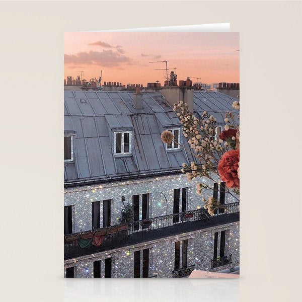 PARIS (vol.1) | Parisian | France | Europe | beautiful buildings | street | glitter | shiny | bling  Stationery Card Gallery Image 2