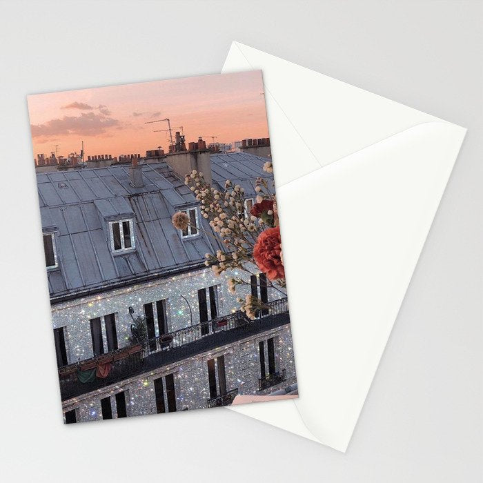 PARIS (vol.1) | Parisian | France | Europe | beautiful buildings | street | glitter | shiny | bling  Stationery Card Gallery Image 2