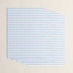 Light Pastel Blue and White Stripes - Classic Striped Pattern Wrapping Paper Gallery Image 3