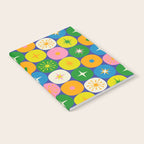 Mid Century Modern Atomic Future Colorful Modtastic Dots and Stars Pattern Notebook Gallery Image 2