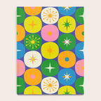 Mid Century Modern Atomic Future Colorful Modtastic Dots and Stars Pattern Notebook Gallery Image 4