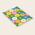 Mid Century Modern Atomic Future Colorful Modtastic Dots and Stars Pattern Notebook Gallery Image 3