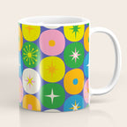 Mid Century Modern Atomic Future Colorful Modtastic Dots and Stars Pattern Coffee Mug Gallery Image 1