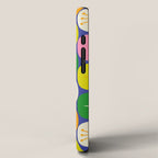 Mid Century Modern Atomic Future Colorful Modtastic Dots and Stars Pattern iPhone Case Gallery Image 2