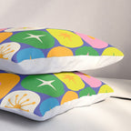 Mid Century Modern Atomic Future Colorful Modtastic Dots and Stars Pattern Pillow Sham Gallery Image 3