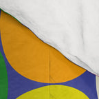 Mid Century Modern Atomic Future Colorful Modtastic Dots and Stars Pattern Comforter Gallery Image 4