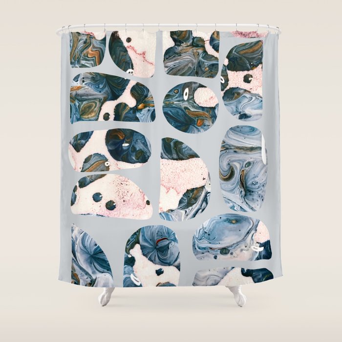 Stones Left Unturned Shower Curtain Gallery Image 1