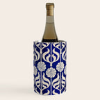 Art Deco Florals On Dark Blue Wine Chiller Gallery Image 3