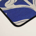 Art Deco Florals On Dark Blue Desk Mat Gallery Image 4