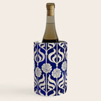 Art Deco Florals On Dark Blue Wine Chiller Gallery Image 1