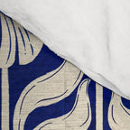 Art Deco Florals On Dark Blue Comforter Gallery Image 4