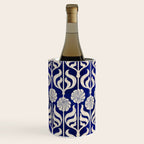 Art Deco Florals On Dark Blue Wine Chiller Gallery Image 2