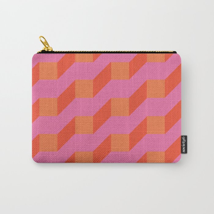 Retro geometry bright pattern no10 Carry All Pouch Gallery Image 1