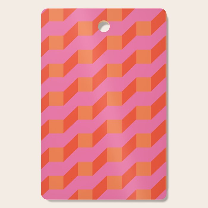 Retro geometry bright pattern no10 Cutting Board Gallery Image 1