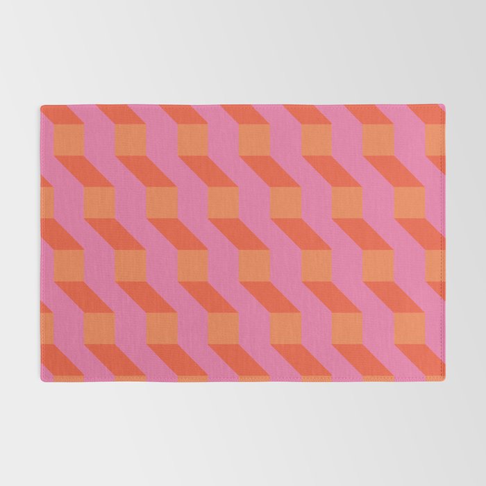 Retro geometry bright pattern no10 Rug Gallery Image 2