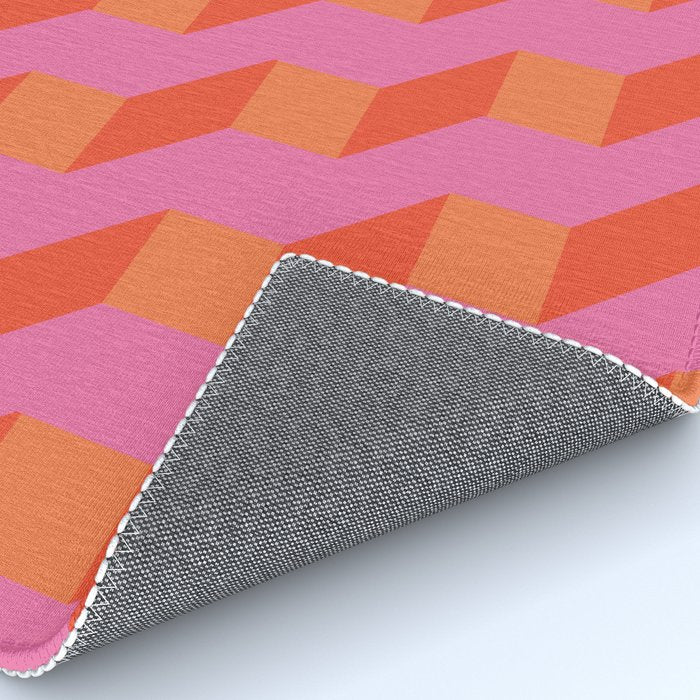 Retro geometry bright pattern no10 Rug Gallery Image 4