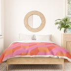 Retro geometry bright pattern no10 Duvet Cover Gallery Image 3