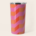 Retro geometry bright pattern no10 Travel Mug Gallery Image 1