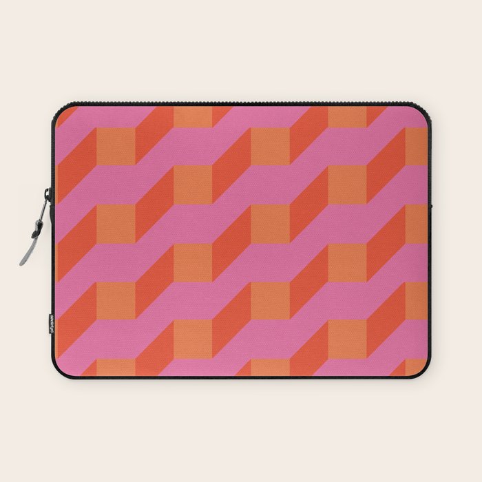 Retro geometry bright pattern no10 Laptop Sleeve Gallery Image 1