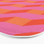Retro geometry bright pattern no10 Bath Mat Gallery Image 3