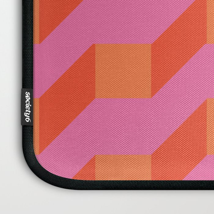 Retro geometry bright pattern no10 Laptop Sleeve Gallery Image 3