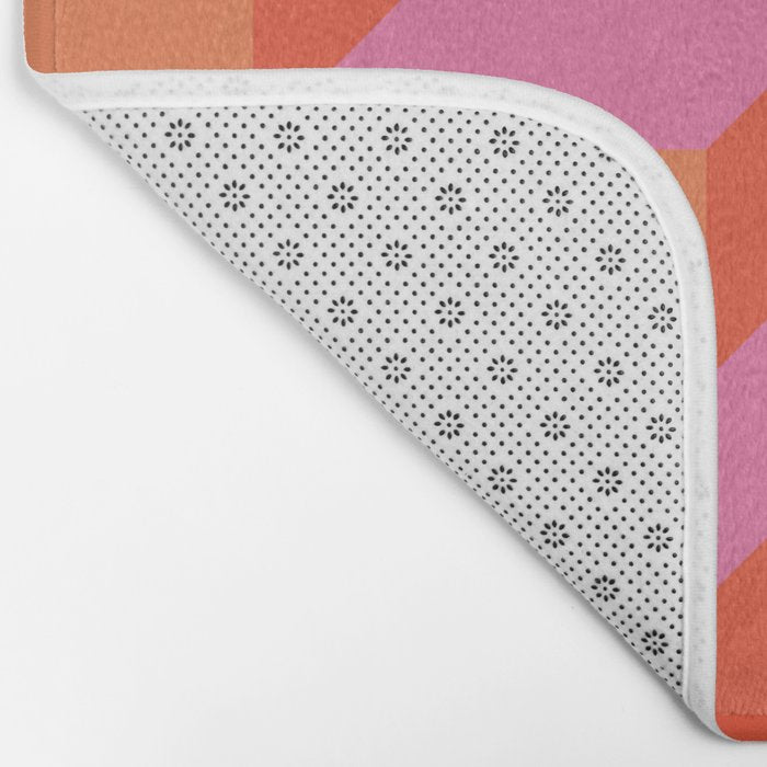 Retro geometry bright pattern no10 Bath Mat Gallery Image 2