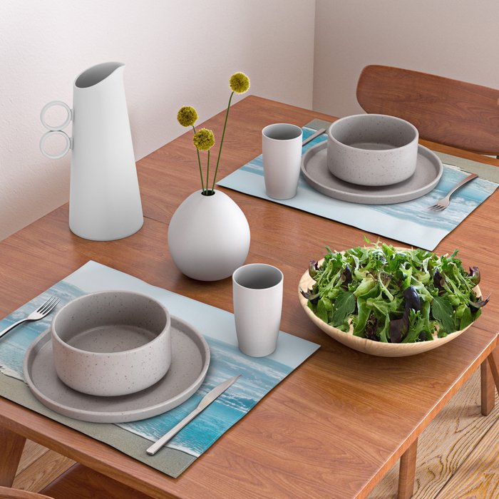 Blue Sea Backdrop Placemat Gallery Image 2