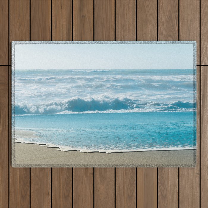Blue Sea Backdrop Outdoor Rug Gallery Image 1