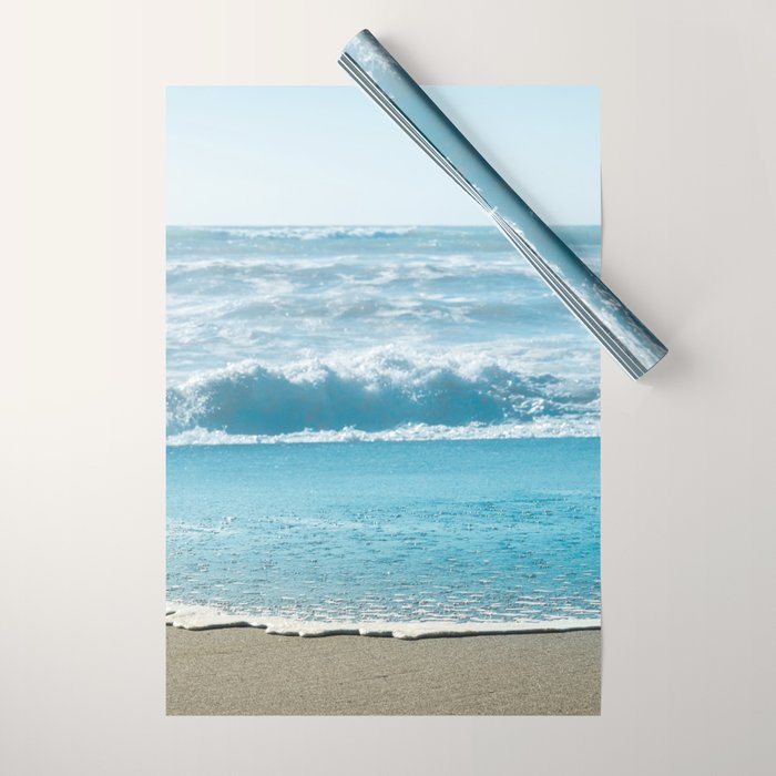 Blue Sea Backdrop Wrapping Paper Gallery Image 1