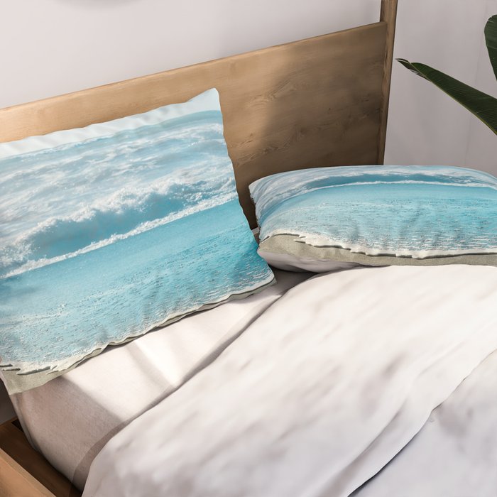 Blue Sea Backdrop Pillow Sham Gallery Image 2